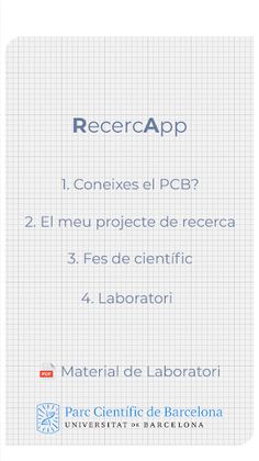 RecercAPP: Un laboratori a la  - Screenshot 2
