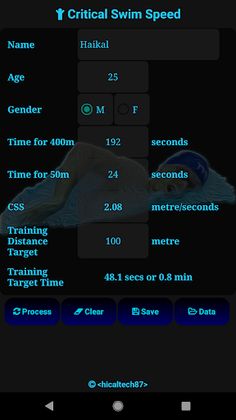 Critical Swim Speed - Screenshot 3