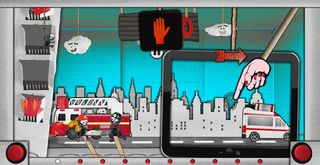 Dinki FireFighter Retro Arcade - Screenshot 1