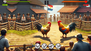 Farm Rooster Fighting Chicks - Screenshot 3