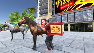 Mounted Horse Pizza Delivery - Screenshot 1