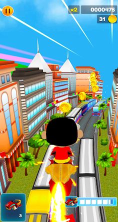ShinChan Crayon Subway Game - Screenshot 4