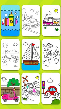 Cars Coloring Book Kids Game - Screenshot 3