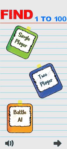 Find Number 1 to 100 - Screenshot 1