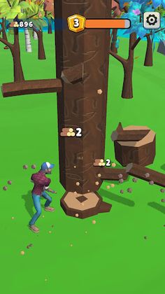 Wood Cut Master:Tree Cutting - Screenshot 1