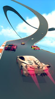 Turbo Speed Car Racing-Fly Car - Screenshot 4