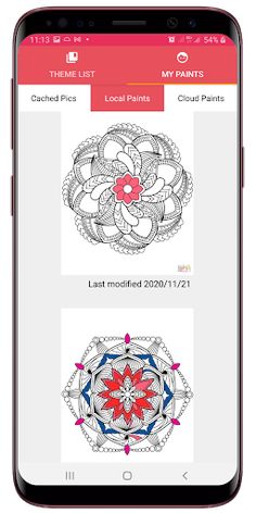 Flowers Mandala Coloring Book - Screenshot 3