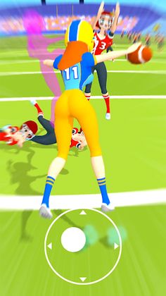 Girl’s Touchdown: 3D Football - Screenshot 2