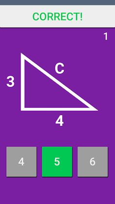 Pythagoras Quiz :Brain Trainer - Screenshot 3