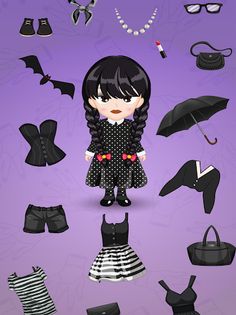 Wednesday Dress Up - Screenshot 3