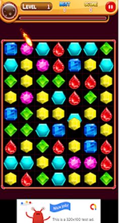 Glowing Jewel World Match 3 - Screenshot 4
