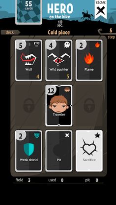 The hero goes on a hike - card - Screenshot 2