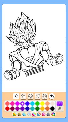 Ultra Instinct Coloring Book - Screenshot 3