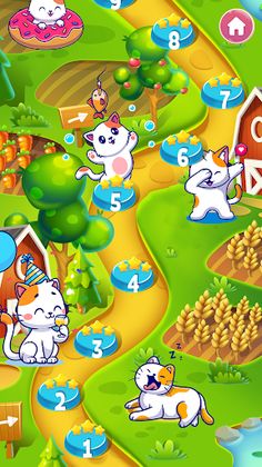 Cute Cat Match3 - Screenshot 2