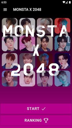 MONSTA X 2048 Game - Screenshot 2