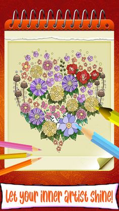 Flowers Coloring Book, Mandala - Screenshot 4
