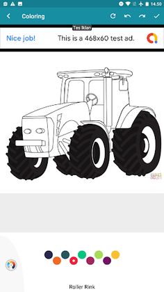 Farming Tractor Coloring - Screenshot 2