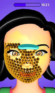 Rhinestone Makeup Removal Game - Screenshot 2