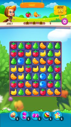 Fruit Garden  - Match 3 - Screenshot 1