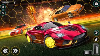 Rocket Car League Ball Game - Screenshot 1