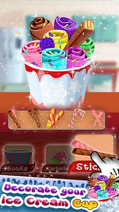 Ice Cream Roll Maker Games - Screenshot 2