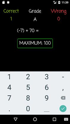 Addition  Practice: Negative N - Screenshot 2
