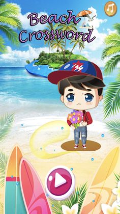 Beach Crossword Puzzle PRO - Screenshot 2