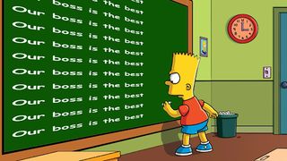 Bart writes on the blackboard - Screenshot 2