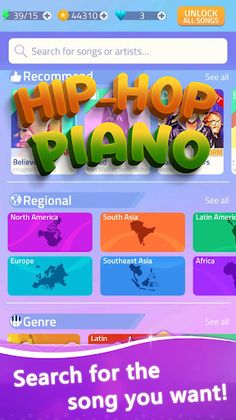 Hip Hop Music Piano Tiles - Screenshot 1