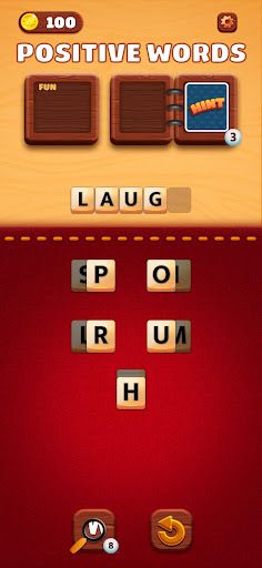 Word Puzzle - Wood Board - Screenshot 1