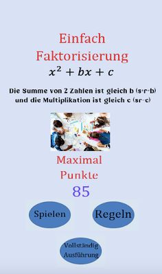 Einfaches Faktorisierungsspiel - Screenshot 1