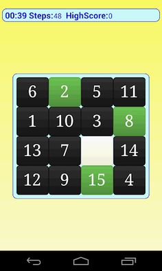 15 puzzle CHALLENGE - Screenshot 2