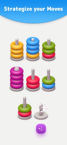Color Sort 3D — Hoop Stack - Screenshot 2