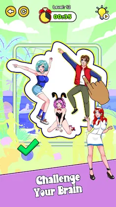 Pose Puzzle:Tricky Paper Doll - Screenshot 2