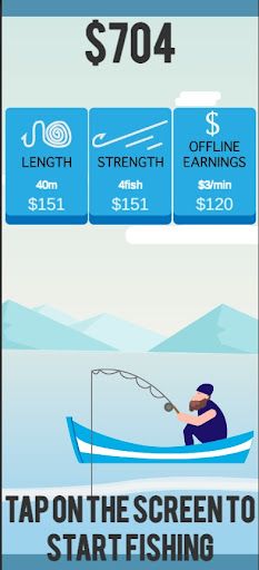 Fishy Fisher - Idle Fishing - Screenshot 1