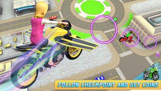 Flying Light Bike Stunts 3D - Screenshot 2