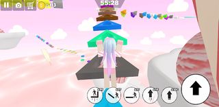 Ice cream swirl parkour girl - Screenshot 2