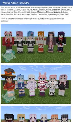 Addon Waifus for Minecraft PE - Screenshot 1
