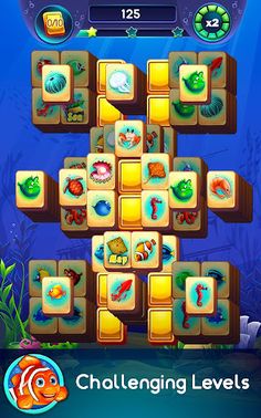 Underwater Mahjong - Classic T - Screenshot 2