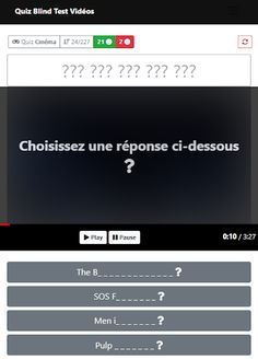 Quiz Blind Test Vidéo - Screenshot 2