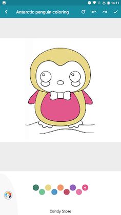 Antarctic penguin coloring - Screenshot 2