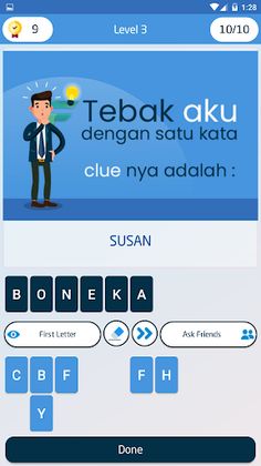 Tebak Satu Kata - VinDes Game - Screenshot 3