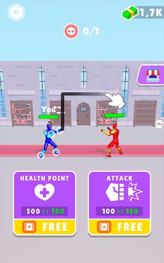 Draw Fight: Kick Him - Screenshot 1