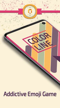 Color Line Tap – Cool Emoji Ed - Screenshot 1