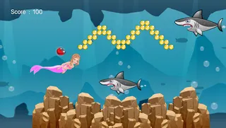 Shark Dash Mermaid - Screenshot 1