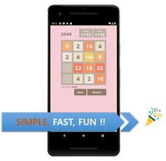 2048 게임 _ 숫자 퍼즐 맞추기 게임 - Screenshot 1