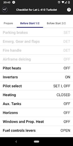 Checklist for Let L-410 Turbol - Screenshot 3