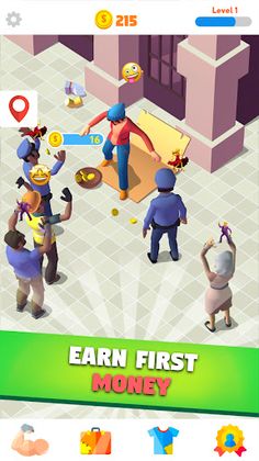 Idle Nomad - Bum Clicker - Screenshot 3