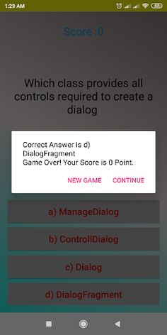 Android Quiz Test - Screenshot 4