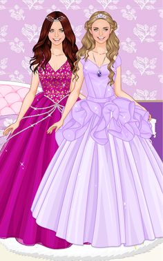 Purple princess dress up - Screenshot 2